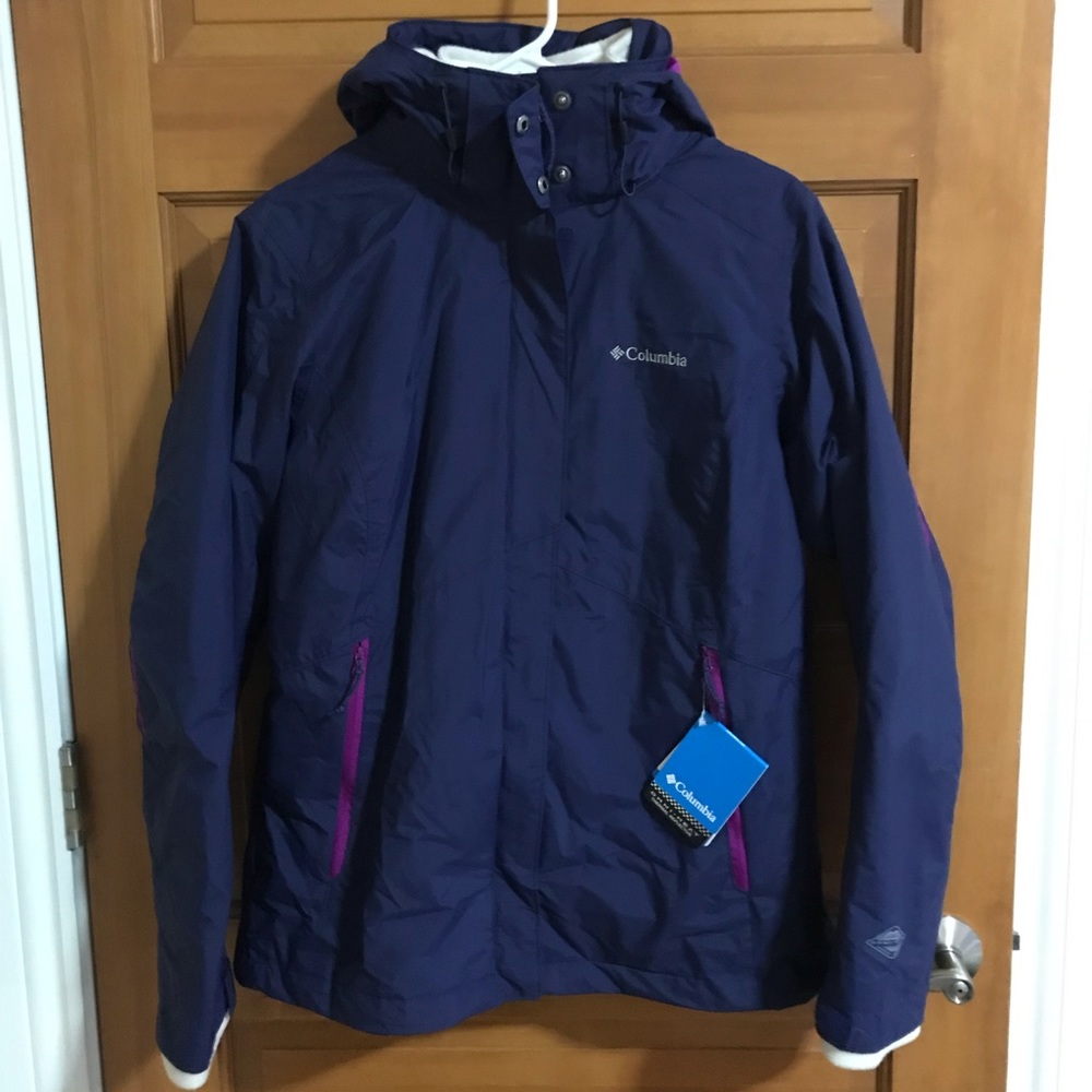 NWT Columbia Bugaboo Interchange Jacket Navy